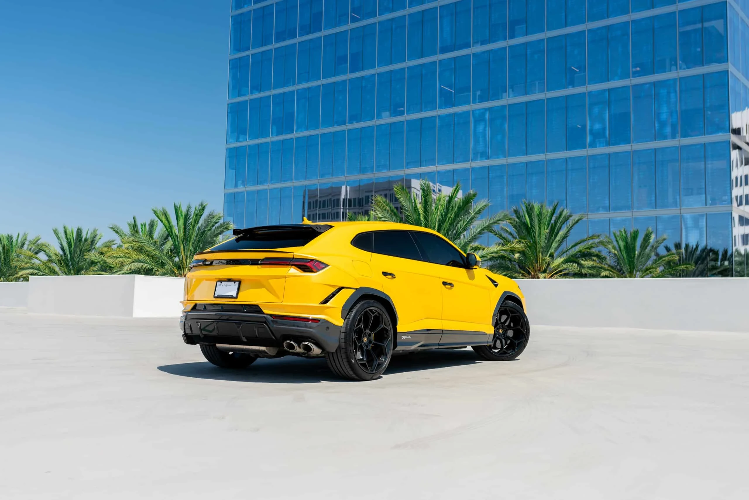 Yellow Lamborghini Urus Performante